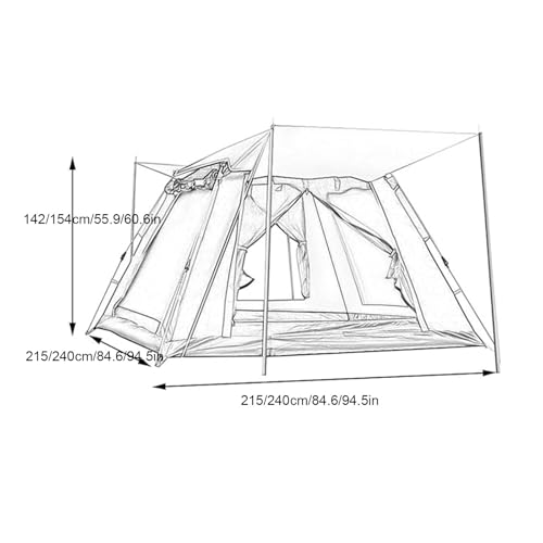 Carpa Pop Up para Camping 3-4 Personas Ligera y Impermeable miniatura 6