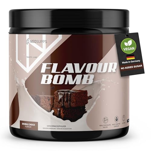 Neosupps Geschmackspulver Double Choclate 250G, Kalorienarmes Flavour Pulver Zum SüßEn, Einsetzbar FüR Lebensmittel & GeträNke, Ohne Viel Zucker & Kalorien, GeprüFte QualitäT, Made In Germany-image