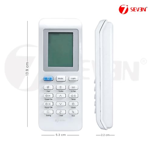 Image of 7SEVEN Compatible for Blue Star AC Remote Original 217 Model Suitable 1 1.5 2 Ton Split and Window Air Conditioner - Make Sure Existing Remote Control Match Exactly of Each Keys