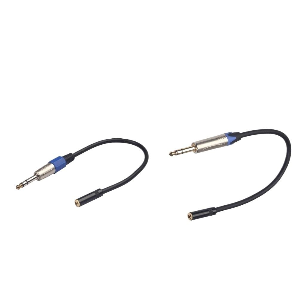 Câble d'extension pour casque 6,35 mm mâle vers femelle 3,5 mm
