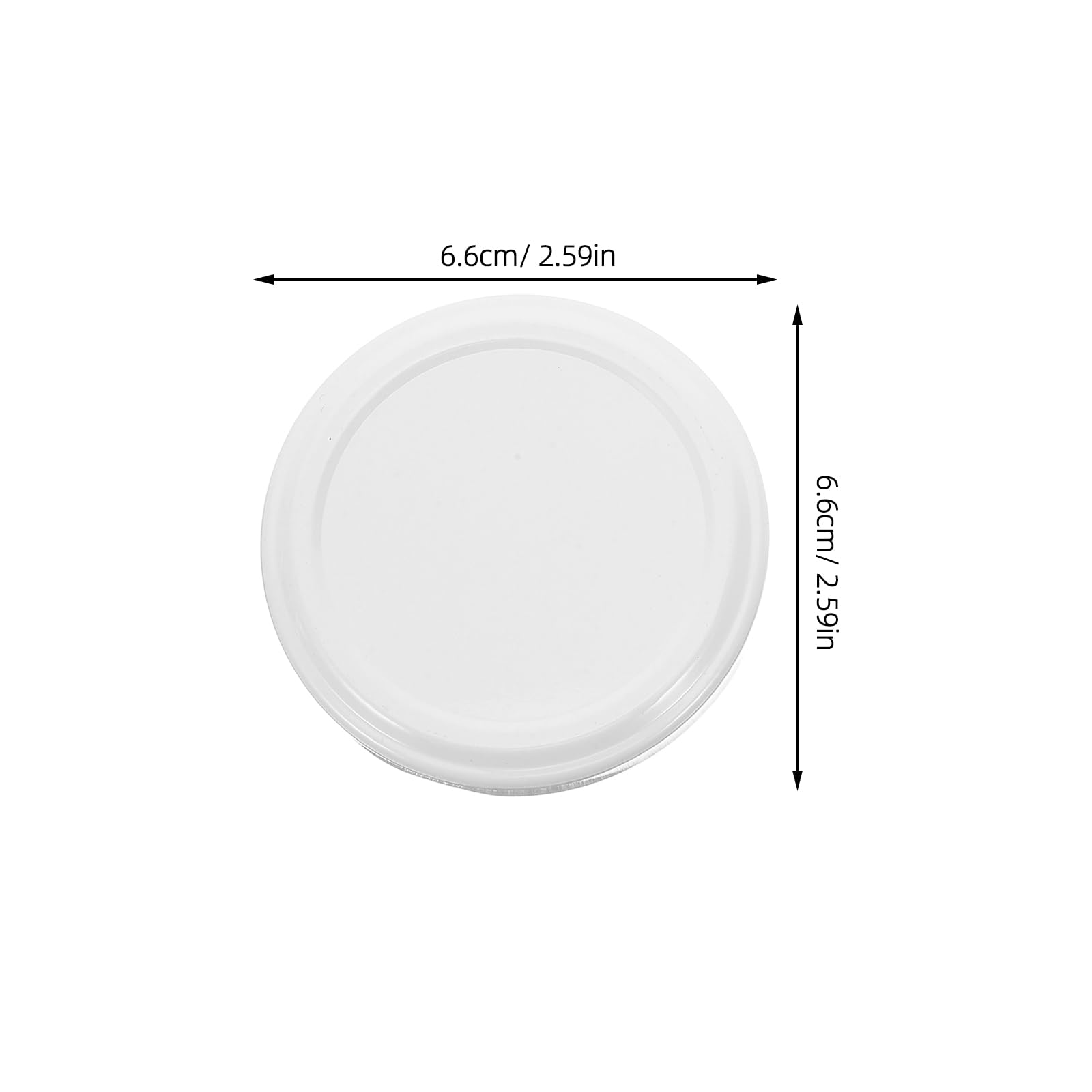 Generico Tappi di Barattoli di Vetro Normali 66 MM, 50 Pezzi in Metallo Chiusura Ermetica, Coperchi per Marmellate e Conserve, per Conservazione a Termine