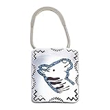 Horse Head .925 Sterling Silver Certified Authentic Handmade Navajo Native American Natural Turquoise Coral Keychain