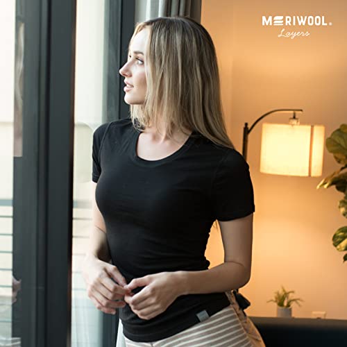 MERIWOOL Women’s Merino Wool Short Sleeve T Shirt Lightweight Base Layer Tee4