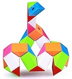 TANCH Fidget Magic Snake Cube Puzzles Twist Ruler Speed Cubes Brain Teaser Game Toys for Kids (36 Block 1PACK)