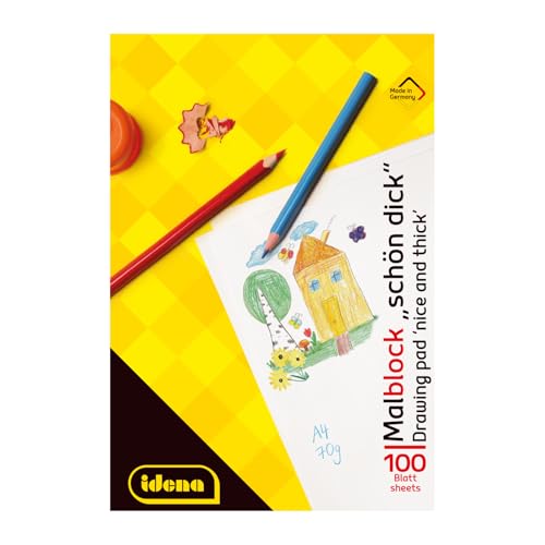 Idena 10390 - Idena Malblock, DIN A4, 100 Blatt, 70g/m², Schön Dick
