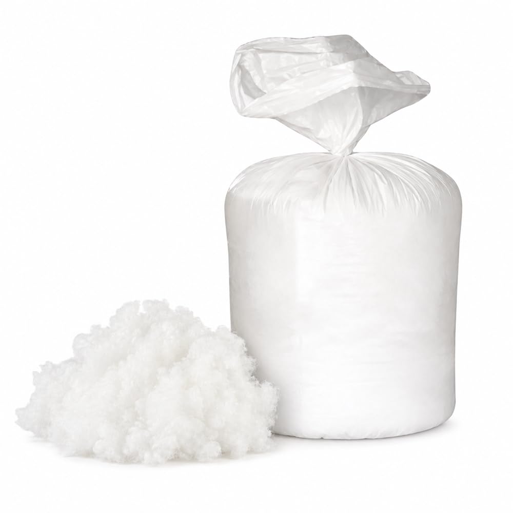 100% Virgin Polyester Hollowfibre Washable White Stuffing For Toys Sofas, Cushions, Soft Toys, Teddy Bears, Pillows - Anti-allergic High Grade Hollow Fibre Filling Only (2 KG)