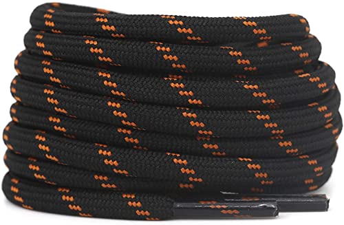 Image of Round Shoelace (2 Pair) Shoelaces for Hiking Shoes, Outdoor Walking Sneakers, Outdoor Hiking, Climbing, Basketball, Work Boot, Running, Sport Shoes