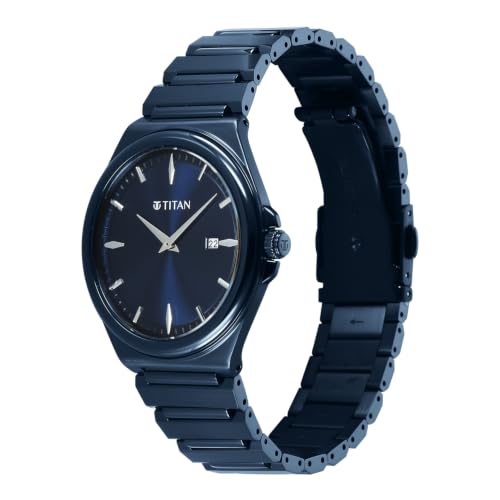 Image of Titan Classique sleekfit with Quartz Analog 2 Hands + Date@3H Stainless Steel Strap Watch for Men