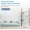 Senville 9,000 BTU Ducted Mini Split AC/Heating System, Concealed Duct, Built-in Water Pump, Wall Thermostat, 16 Ft. Installation Kit