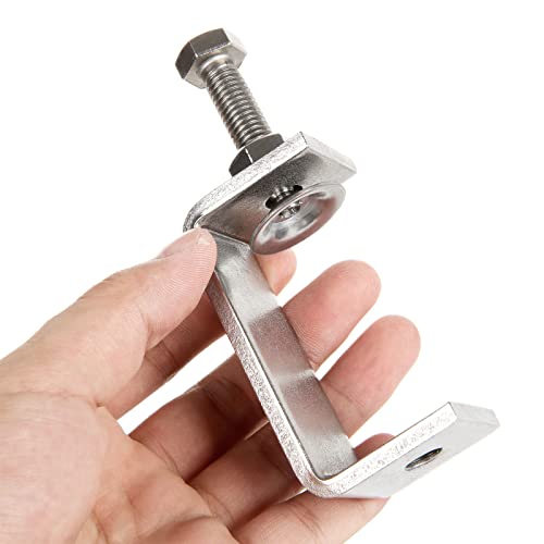 Dajave 4 Pack 304 Stainless Steel C Clamp, 2 1/2 Inch Tiger Clamp Heavy Duty Woodworking Clamp With Wide Jaw Openings For Carpentry Woodwork Building Household Desktop #TOP4