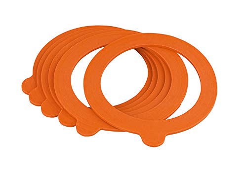 Tala 10A00129 6 Jar Sealing Rings, Orange