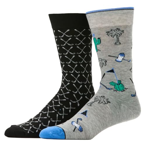 Ben Hogan Men's Outdoor Golf And Clubs Crew Socks -