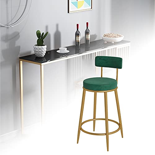 Tabouret de bar industriel rigide 65 cm résistant aux rayures avec dossier confortable - 7