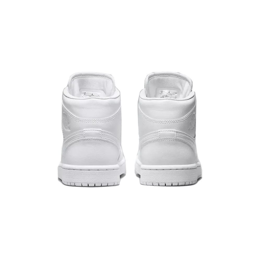 NIKE Wmns Air Jordan 1 Mid, Sneaker Mujer, White/White-White, 42 EU