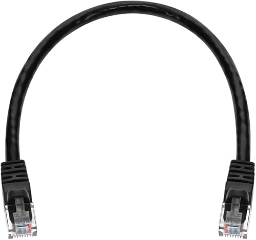 Miniatura 4 de Monoprice Cable de conexión Ethernet Cat6, RJ45, trenzado, 550 Mhz, UTP, cable de cobre puro desnudo, 24 AWG, 1 pie, negro