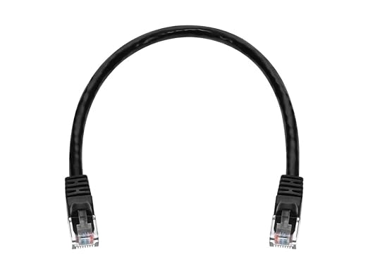 Cable Ethernet Cat6 Monoprice UTP 24AWG 1 Pie Negro miniatura 4
