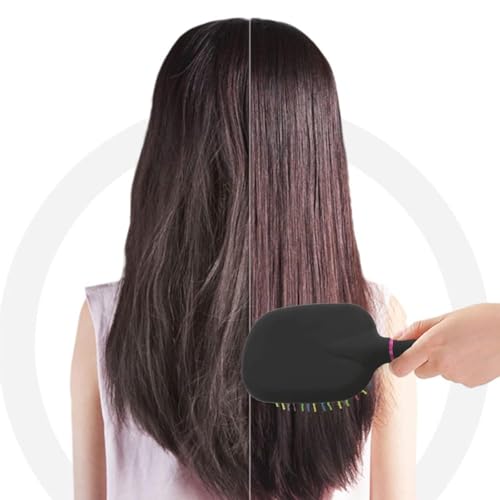 1000RB Rainbow Paddle Mane and Tail Brush Detangler Plastic Forky Comb for Horses - Image 6