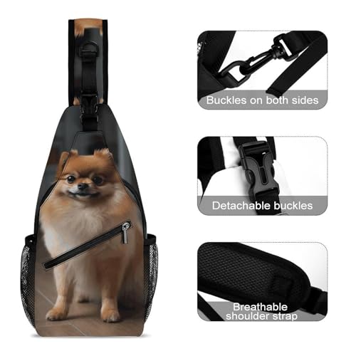 Bolso bandolera estilo casual para viaje y senderismo 38x20cm miniatura 3