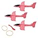 Omabeta Wurfflugzeug-Spielzeug, Kinderspielzeug 3-teiliges EPP-Katapult-Flugzeug, leichtes Flugzeug-Modell-Spielzeug, bequem für interaktives Spielzeug für Eltern-Kind(rot)