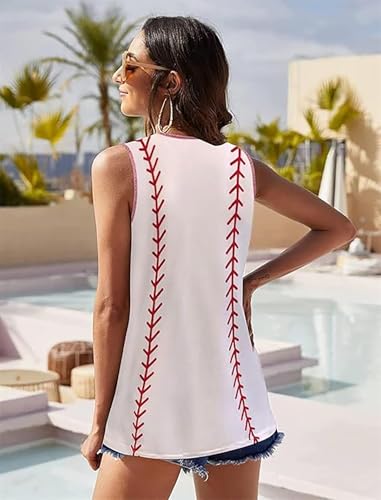 Baseball Mom Tank Tops Baseball Mama T Shirt Rub Some Dirt On It Vest Baseball Love Graphic Sleeveless Tee3