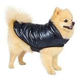 Hundemantel Winter – Wasa Dunkelblau – A:25cm – Mit Fleecefutter – Bequem & Warm – Flamingo