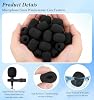 10 PCS Microphone Cover, Microphone Foam Cover Sponge Windscreen Protectors for Clear Audio (Black, 3 Cm) #3