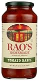 Rao's Homemade Tomato Basil Sauce, 24 oz, Tomato Sauce, All Purpose, Keto Friendly Pasta Sauce, Premium Quality, Tomatoes from Italy and Basil