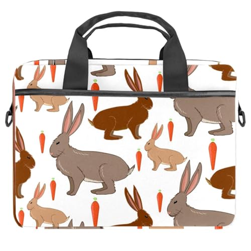 Sacoche ordinateur portable 13.3 pouces pour le bureau et les cours motif lapins