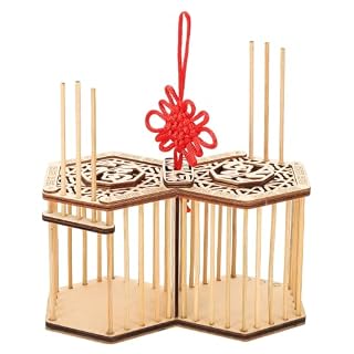 Amosfun cage suspendue en bambou pour grillons, 15 cm