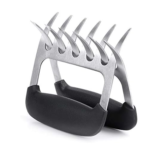Meat Claws, Kmeivol Stainless Steel Bear Claws Meat Shredder for Shredding Handling, Pulled Pork Meat Shredder Claws, Bear Claw for Handling Carving Food, Barbecue Claws Easy to Clean, Safe to Use