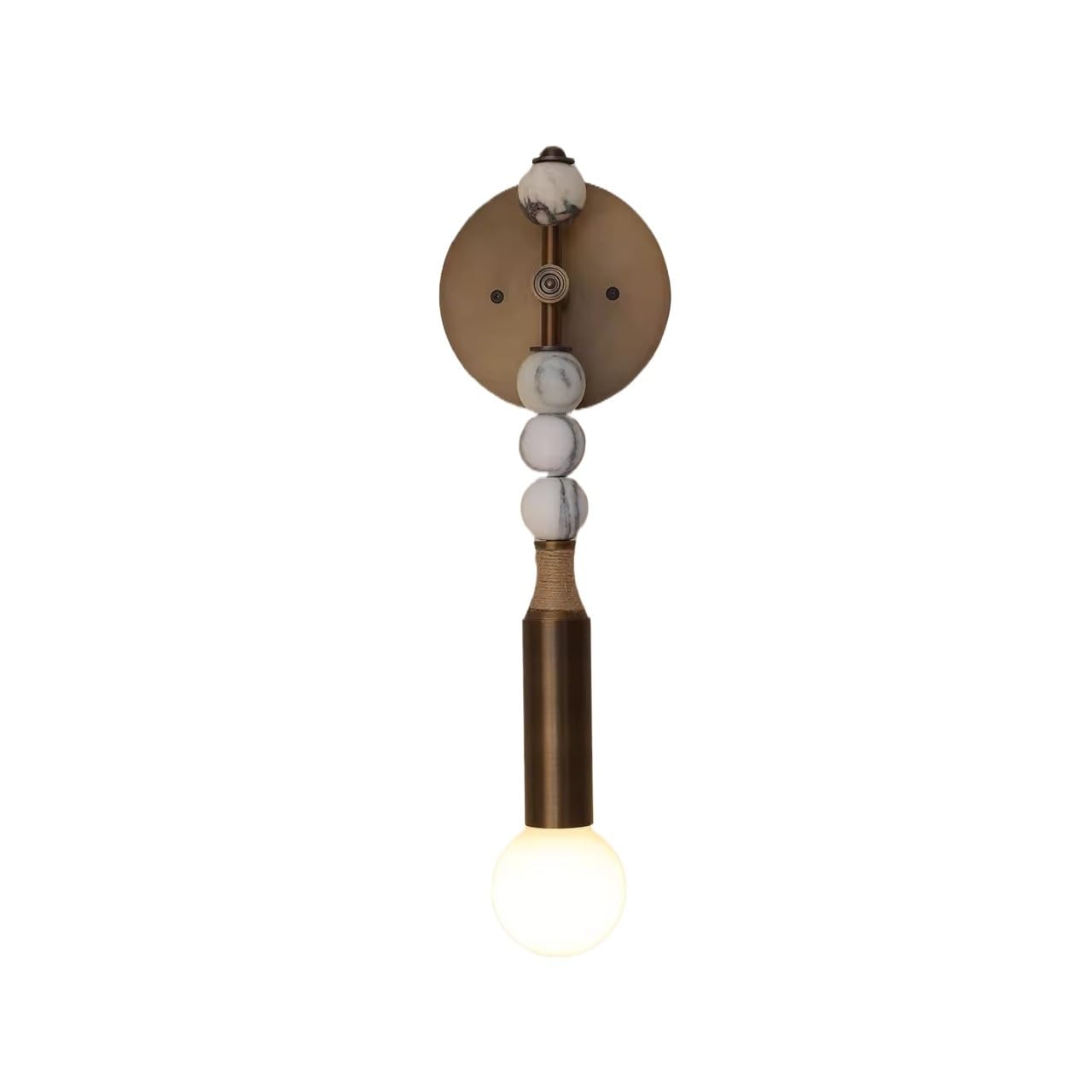 Vintage Wall Lamp Decoration Staircase Bedroom Bedside Tea Bedside Living Hotel Wall Light Lamp Indoor Lighting B-Hollow Stones