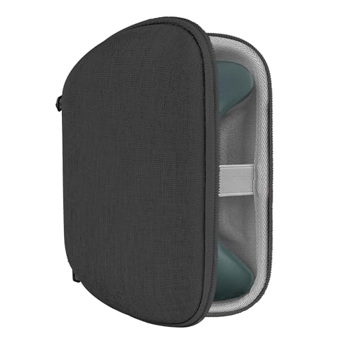 GEEKRIA Shield Case Compatible with Luna Controller, Hard Shell Travel Carrying Storage Bag with Internal Mesh Pocket for Charging Cable (Dark Gray)