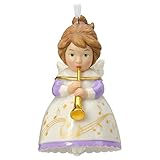 Hallmark 2016 Heavenly Belles Angel Porcelain Bell Christmas Ornament