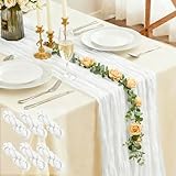 nappe grise et chemin de table blanc 🎯 Spécifications du produit : La chemin de table mesure environ 90 x 300 cm, adaptée aux tables rondes ou rectangulaires. Elle est également parfaite pour décorer des arches de mariage, des jupes de table, des draperies de chaise, des rideaux, des cheminées, des armoires, des canapés, etc. Mesure manuelle - tolérance : 1-3 cm.