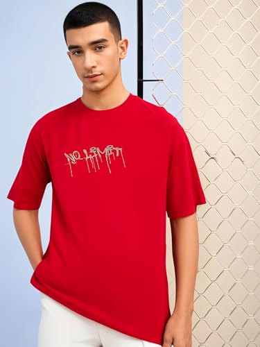 Image of Mack Jonney Oversized | Loose Fit | Half Sleeves 100% Cotton Round Neck Printed T-Shirt for Men-MACK208
