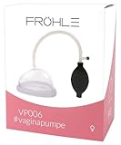 Fröhle VP006 Vaginapumpe Solo, Vakuumpumpe, Klitoris Sauger für Frauen, Sextoy