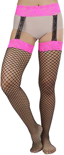 Image of ToBeInStyle Women's Attached Garter Belt Suspender Nylon Stocking Pantyhose