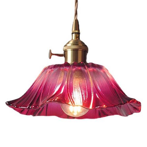 Lustre en verre minimaliste pour remplacer un vieux plafonnier E27