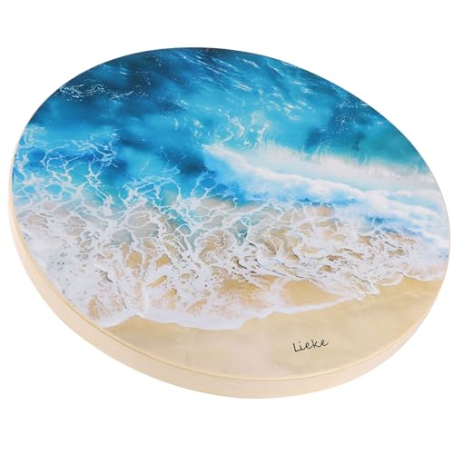 LIEKE Wooden Ocean Drum 14.7 Inch Sound Healing Instrument Meditation Gift by LIEKE - Used condition - US$55.19