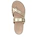 Vionic Womens Carmela Thong Sandals Gold Leather 8 M