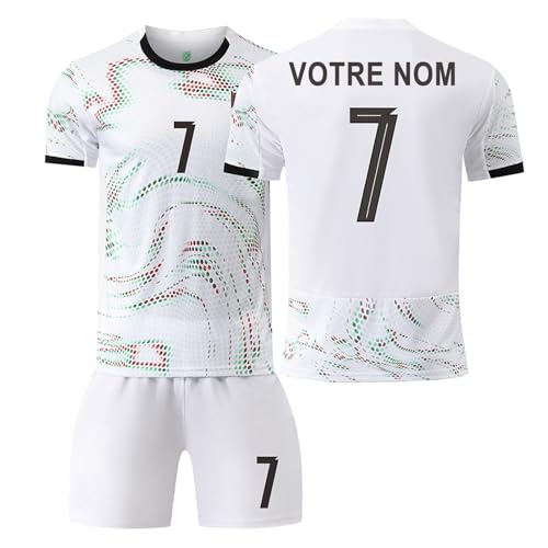 Générique Maillot de Foot Enfant Personnalisé avec Nom Numéro, 24/25 Ensemble et Tenue Pour Enfant et Adulte
