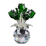 Matériaux de qualité supérieure et beauté artisanale : fabriquée en cristal et métal, cette figurine est fabriquée à la main pour garantir la durabilité et une apparence époustouflante. Le cristal reste transparent et étincelant, ne se décolore pas
