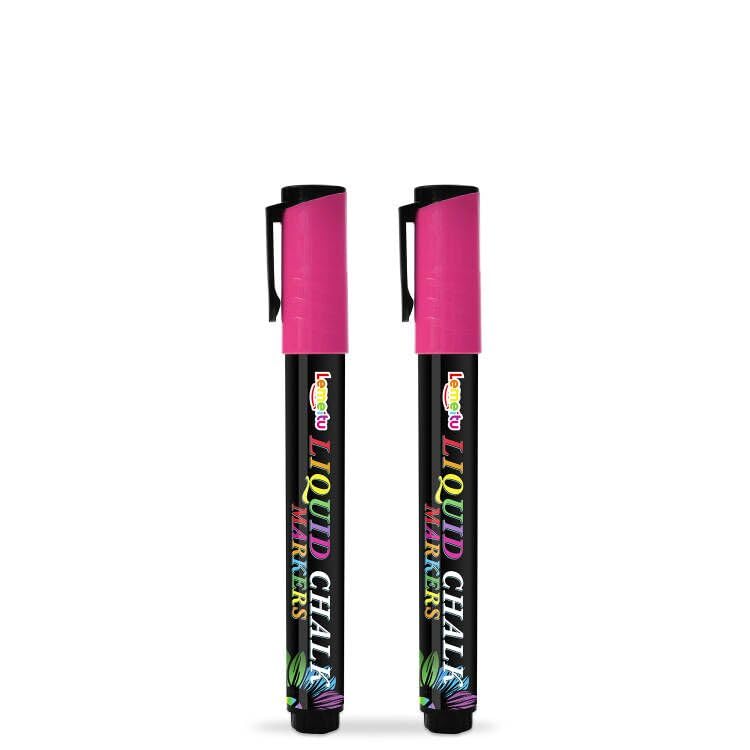 LEMEITU Rotuladores de tiza líquida de 6 mm con punta reversible para pizarra, letreros de pizarra, ventana de cristal, celebración de graduación, 15 mm