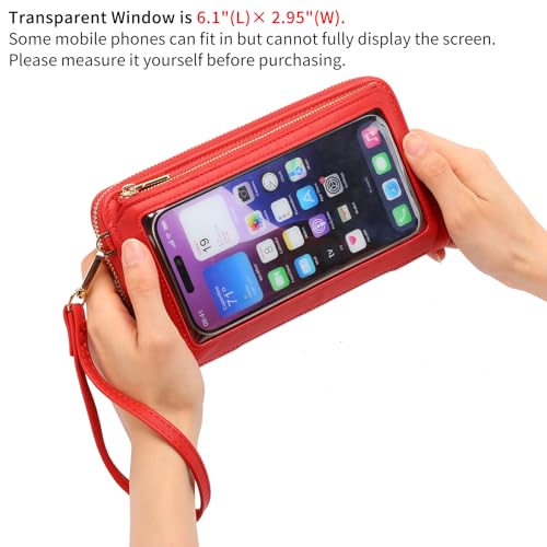 GOIACII Phone Purse Crossbody Bags for Women Small Travel Wallet Touch Screen RFID Blocking3