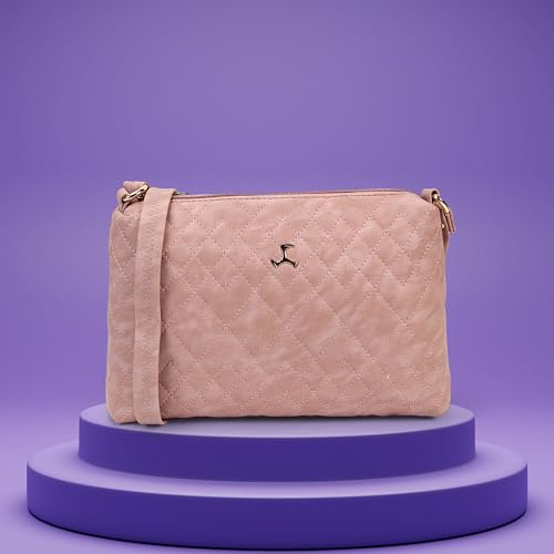 Image of Mochi Women Casual PU Soft Body Zipper closure Quilted Sling Bag