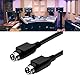 Fazvncv Lautsprecherkabel mit 4-poligem DIN-Stecker für R1700BT R1600TIII Lautsprecher, Hi-Fi-Sounddraht, Metallabschirmung, ABS-Gehäuse