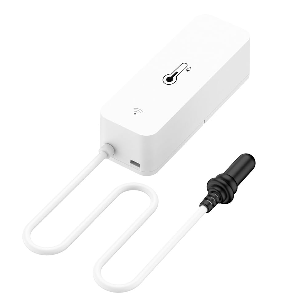 Tuya Wifi Temperature and Humidity Sensor with External Probe Digital LCD Screen Work with Smart APP Control