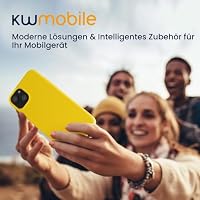 kwmobile Handyhülle für iPhone 15 Hülle, für iPhone 15 Case - Hülle Silikon - kabelloses Laden - Strahlend Gelb – Ansicht 7