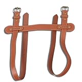 Tomedny Leder Tragegurt, Yoga Mat Tragegurt mit verstellbaren Schnallen, Lederdeckenhalter, Picknick Rucksack Zubehör Yoga Mat Gurt für die Tragematte
