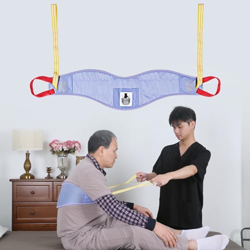 Image of Transfer Sling for Elderly /Disabled,Transfer Belt with Handles,Easy Transfer Belts for Lifting Seniors,Safely Move from Bed and Wheelchair, Patient Care Lifting Sling